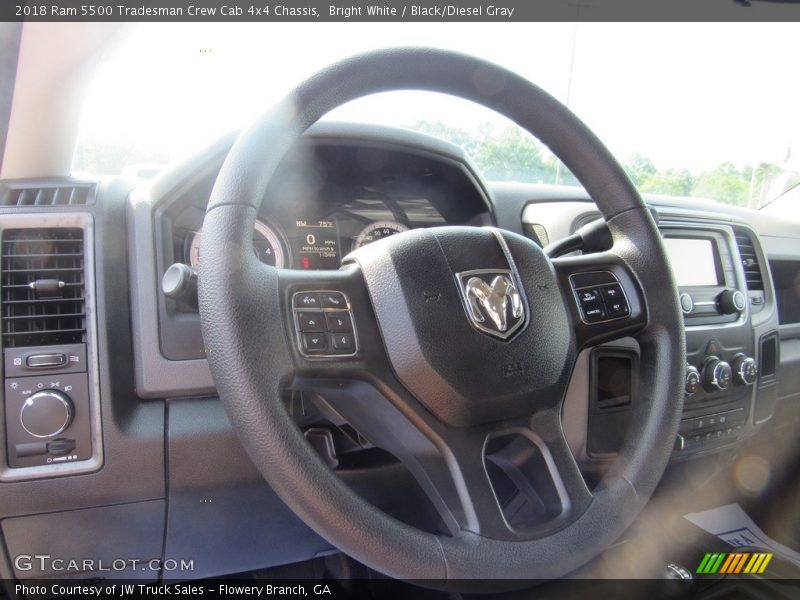 Bright White / Black/Diesel Gray 2018 Ram 5500 Tradesman Crew Cab 4x4 Chassis