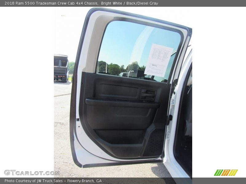Bright White / Black/Diesel Gray 2018 Ram 5500 Tradesman Crew Cab 4x4 Chassis