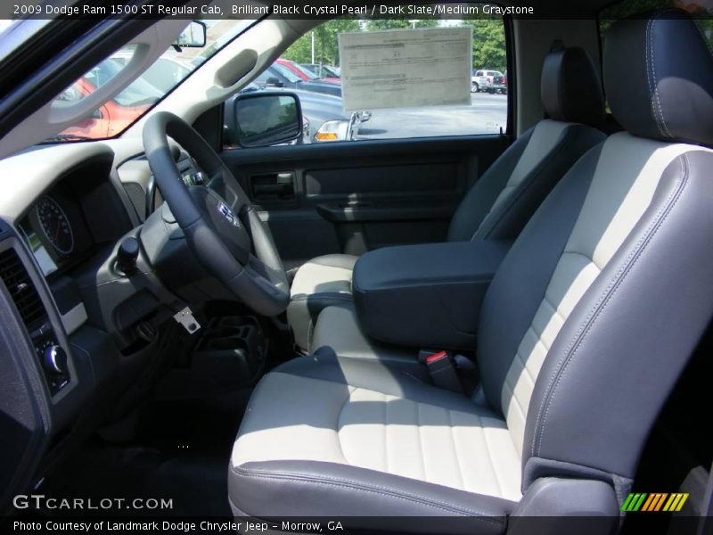 Brilliant Black Crystal Pearl / Dark Slate/Medium Graystone 2009 Dodge Ram 1500 ST Regular Cab
