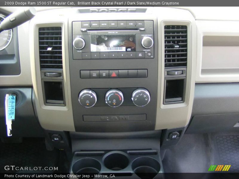 Brilliant Black Crystal Pearl / Dark Slate/Medium Graystone 2009 Dodge Ram 1500 ST Regular Cab