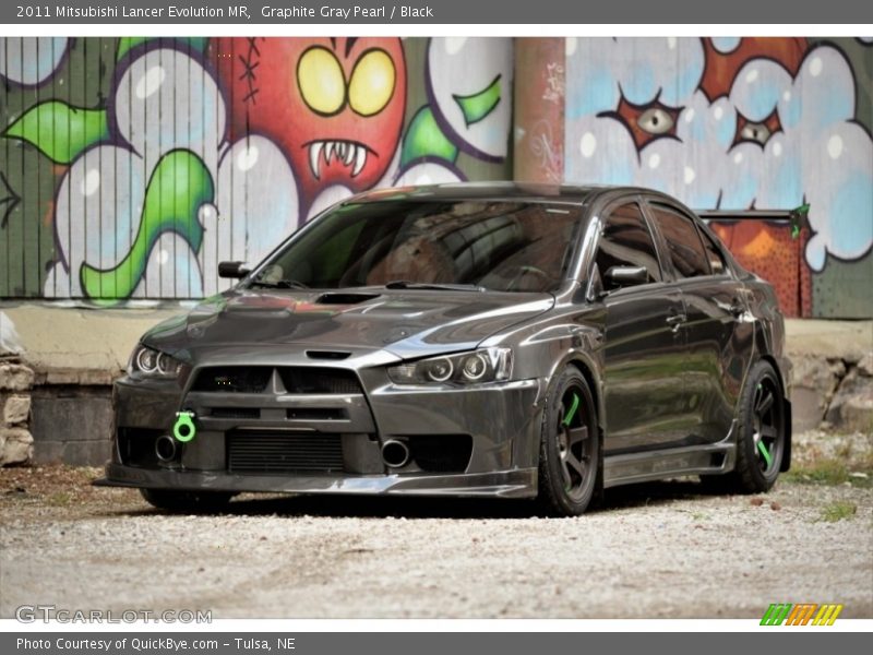 Graphite Gray Pearl / Black 2011 Mitsubishi Lancer Evolution MR