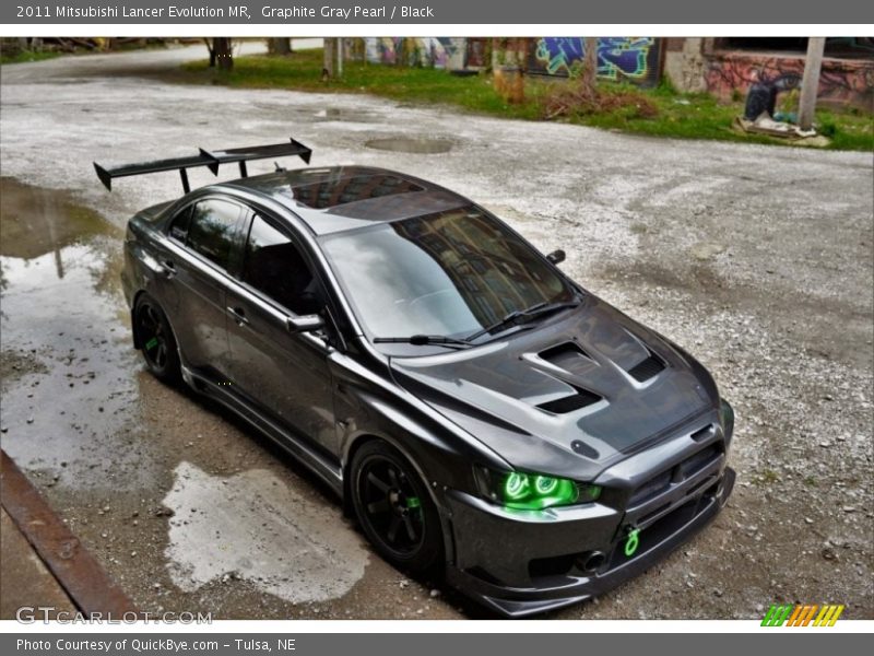 Graphite Gray Pearl / Black 2011 Mitsubishi Lancer Evolution MR