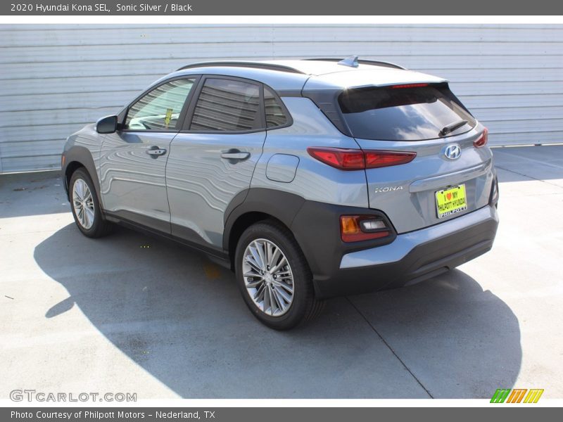 Sonic Silver / Black 2020 Hyundai Kona SEL