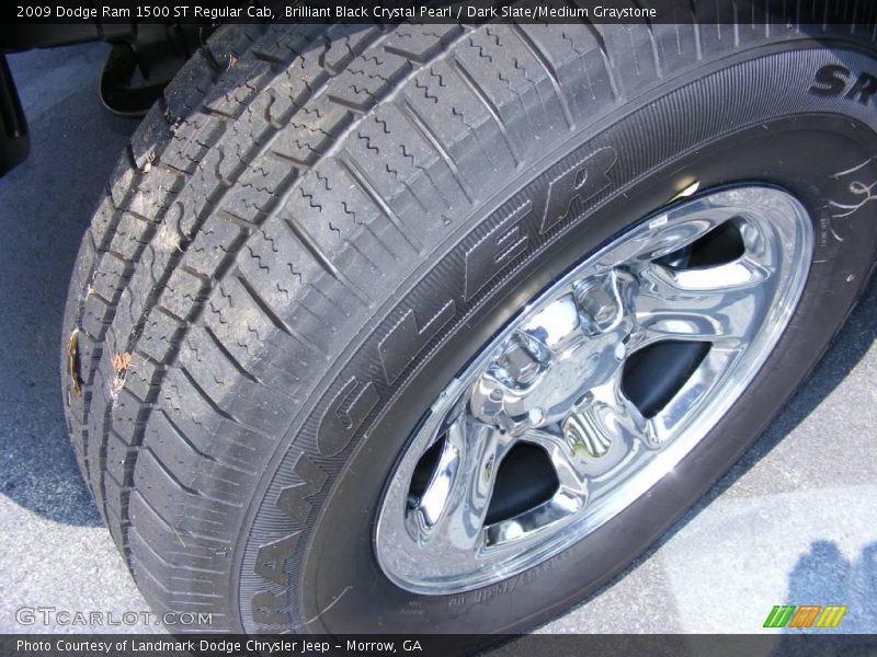 Brilliant Black Crystal Pearl / Dark Slate/Medium Graystone 2009 Dodge Ram 1500 ST Regular Cab