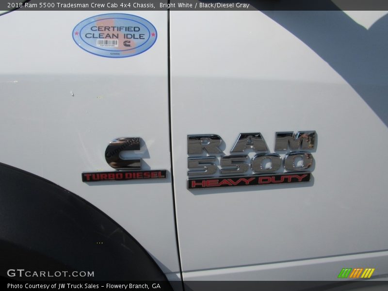 Bright White / Black/Diesel Gray 2018 Ram 5500 Tradesman Crew Cab 4x4 Chassis