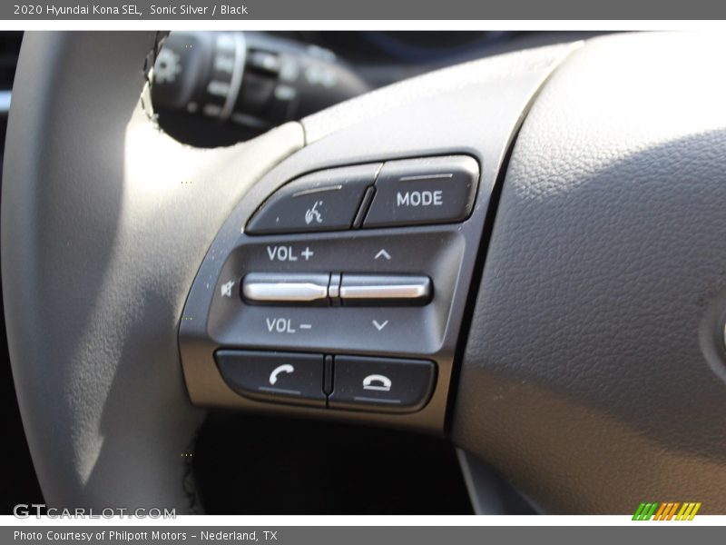 Sonic Silver / Black 2020 Hyundai Kona SEL