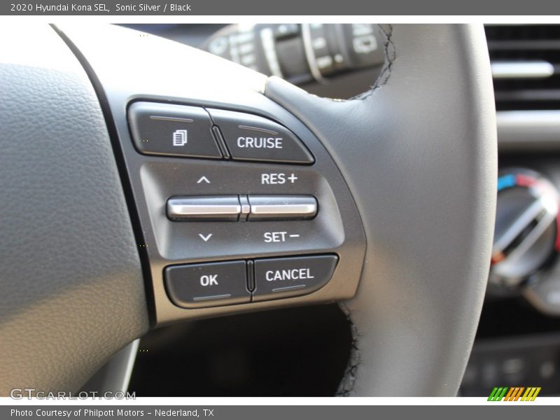 Sonic Silver / Black 2020 Hyundai Kona SEL