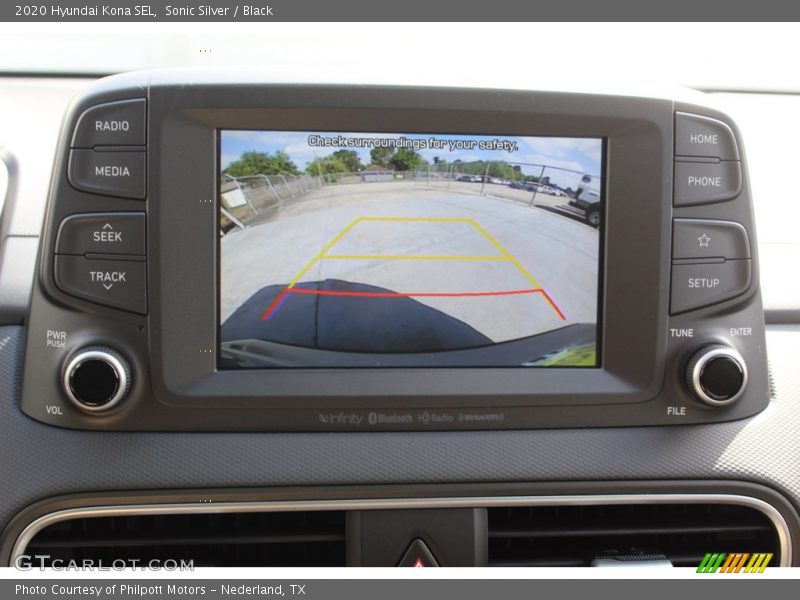 Sonic Silver / Black 2020 Hyundai Kona SEL