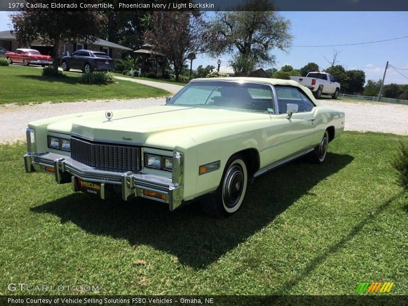 Phoenician Ivory / Light Buckskin 1976 Cadillac Eldorado Convertible