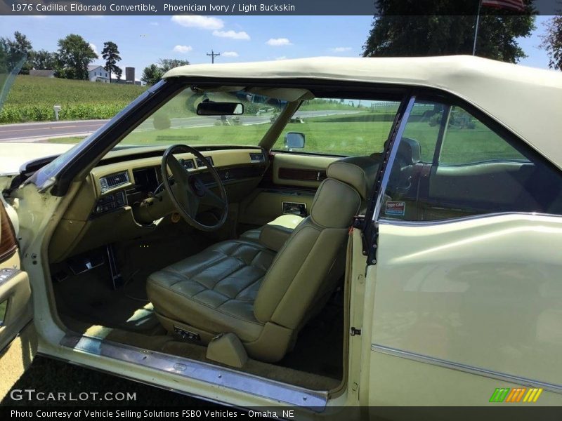 Phoenician Ivory / Light Buckskin 1976 Cadillac Eldorado Convertible