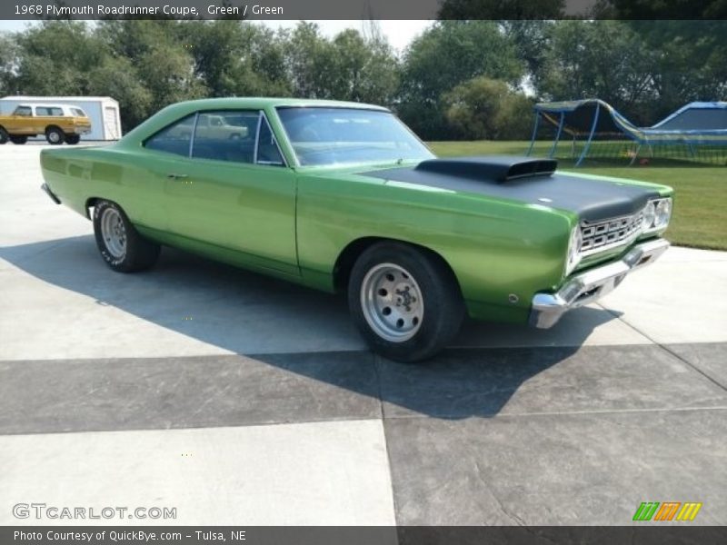 Green / Green 1968 Plymouth Roadrunner Coupe