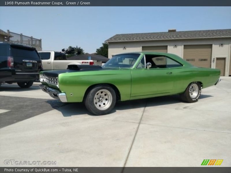 Green / Green 1968 Plymouth Roadrunner Coupe
