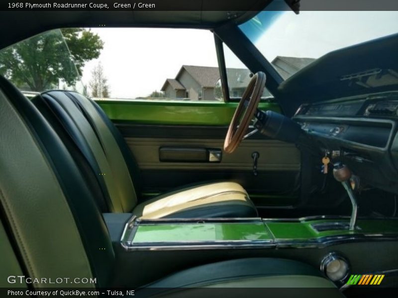Green / Green 1968 Plymouth Roadrunner Coupe