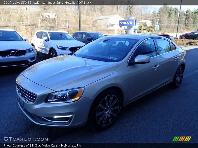 Luminous Sand Metallic / Off Black 2017 Volvo S60 T5 AWD