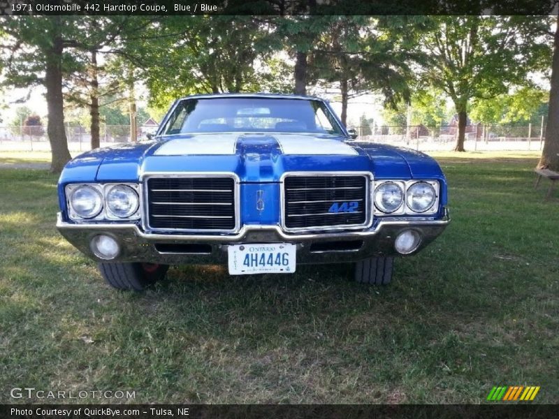 Blue / Blue 1971 Oldsmobile 442 Hardtop Coupe