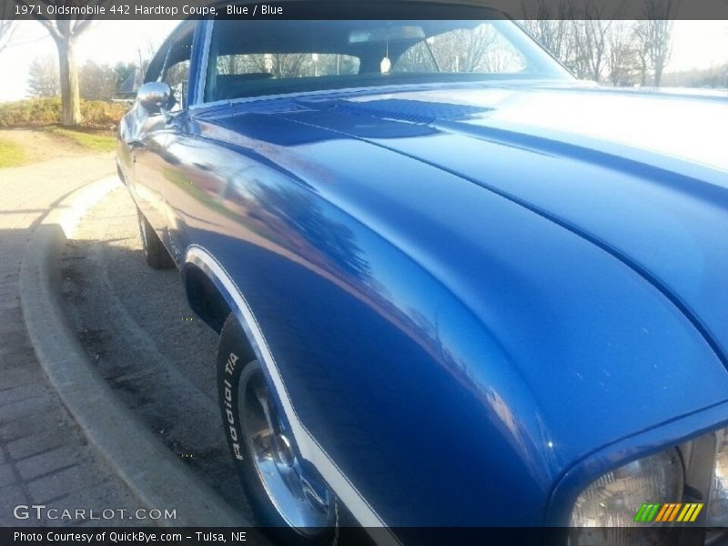 Blue / Blue 1971 Oldsmobile 442 Hardtop Coupe