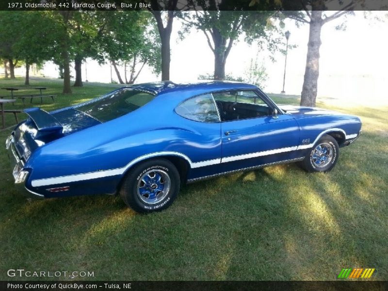Blue / Blue 1971 Oldsmobile 442 Hardtop Coupe