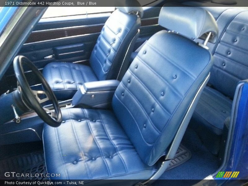 Blue / Blue 1971 Oldsmobile 442 Hardtop Coupe
