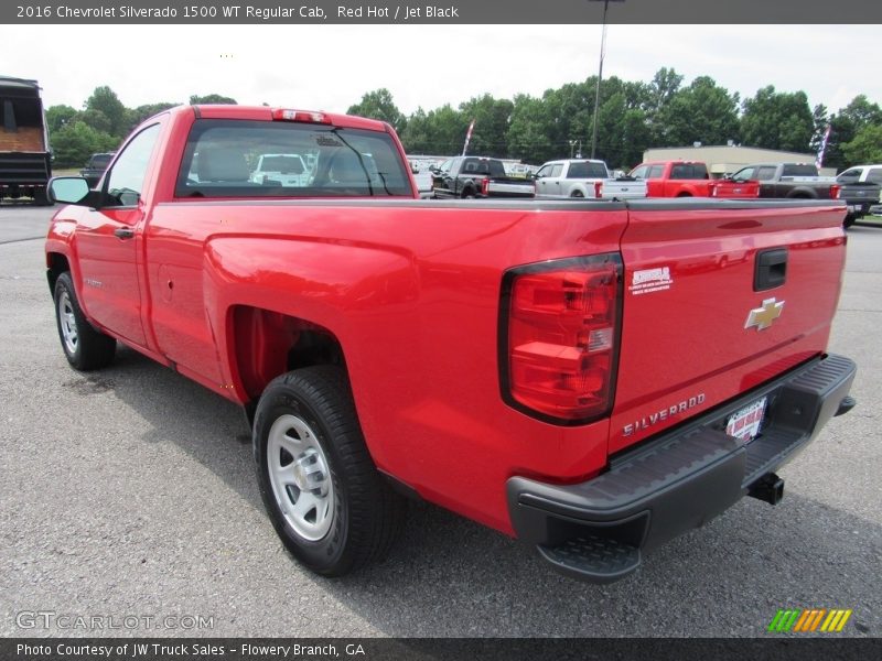 Red Hot / Jet Black 2016 Chevrolet Silverado 1500 WT Regular Cab