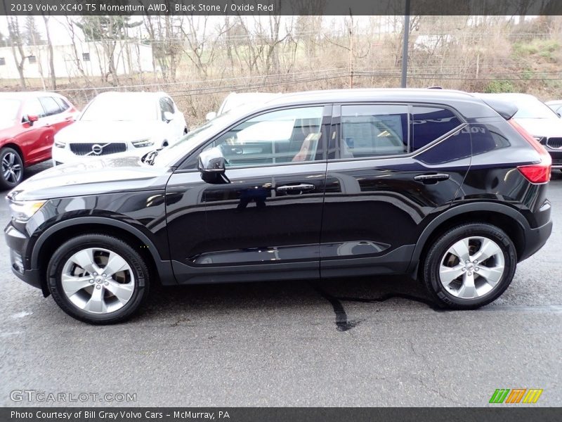 Black Stone / Oxide Red 2019 Volvo XC40 T5 Momentum AWD