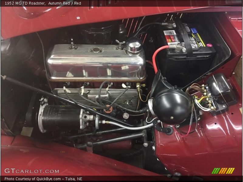  1952 TD Roadster Engine - 1250 cc XPAG OHV 8-Valve 4 Cylinder