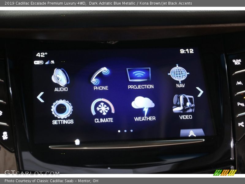 Controls of 2019 Escalade Premium Luxury 4WD