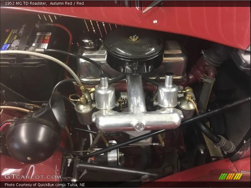  1952 TD Roadster Engine - 1250 cc XPAG OHV 8-Valve 4 Cylinder