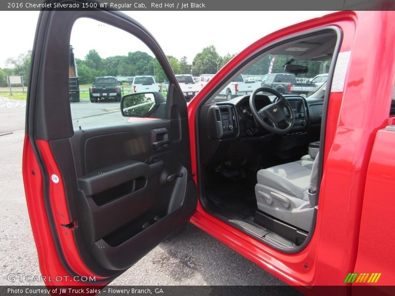 Red Hot / Jet Black 2016 Chevrolet Silverado 1500 WT Regular Cab