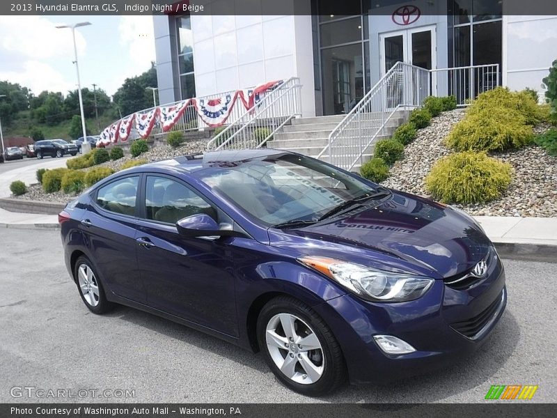 Indigo Night / Beige 2013 Hyundai Elantra GLS