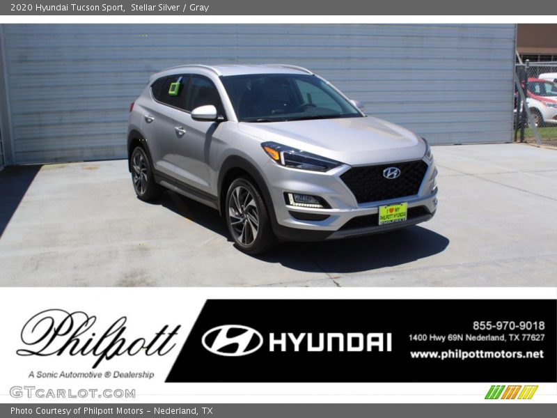 Stellar Silver / Gray 2020 Hyundai Tucson Sport