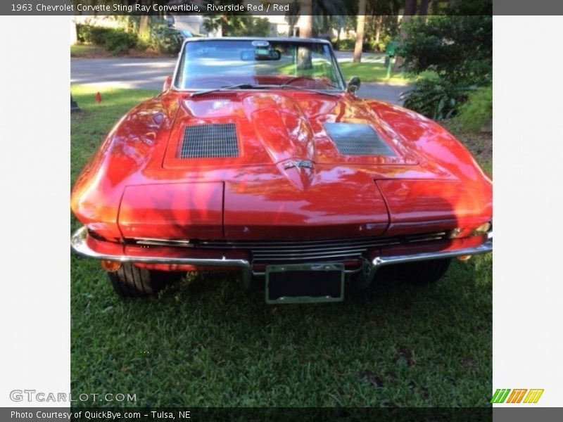 Riverside Red / Red 1963 Chevrolet Corvette Sting Ray Convertible