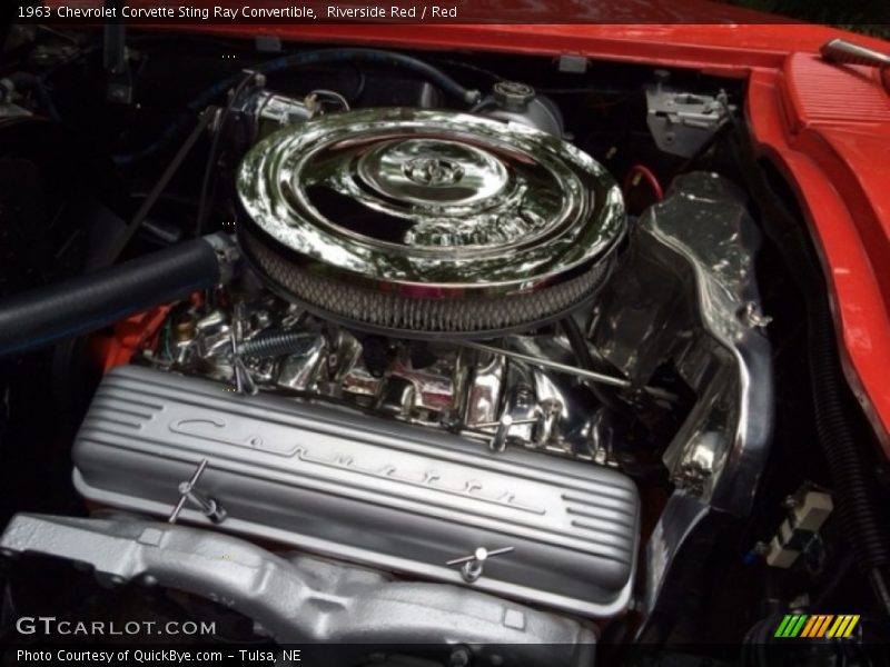 Riverside Red / Red 1963 Chevrolet Corvette Sting Ray Convertible