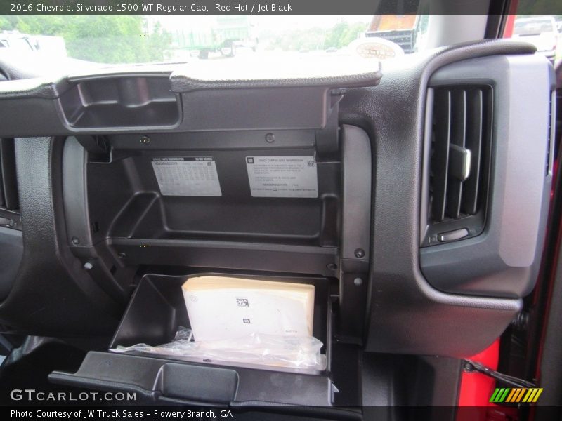 Red Hot / Jet Black 2016 Chevrolet Silverado 1500 WT Regular Cab