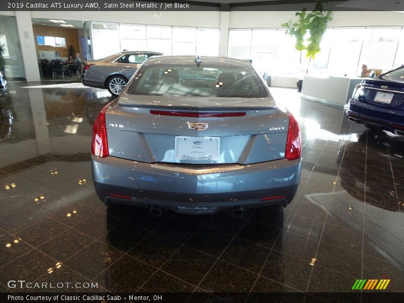 Satin Steel Metallic / Jet Black 2019 Cadillac ATS Luxury AWD