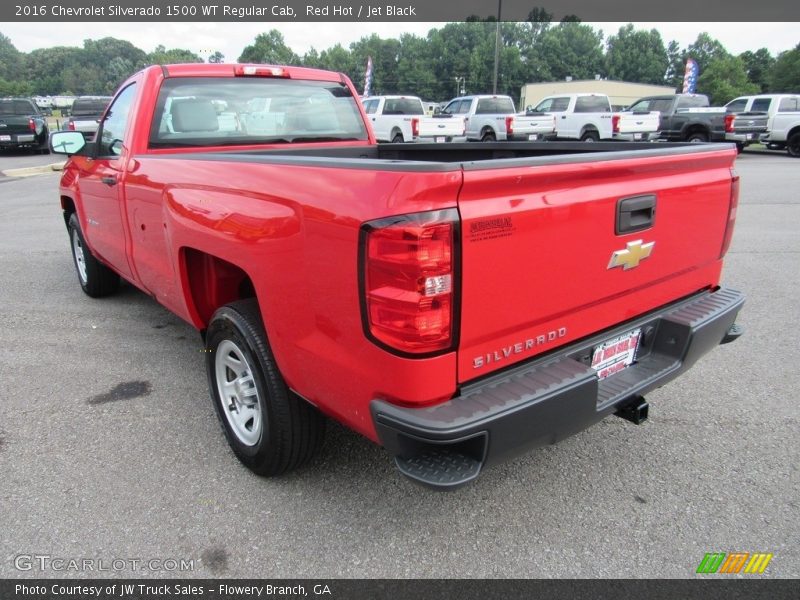 Red Hot / Jet Black 2016 Chevrolet Silverado 1500 WT Regular Cab