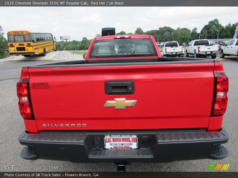 Red Hot / Jet Black 2016 Chevrolet Silverado 1500 WT Regular Cab