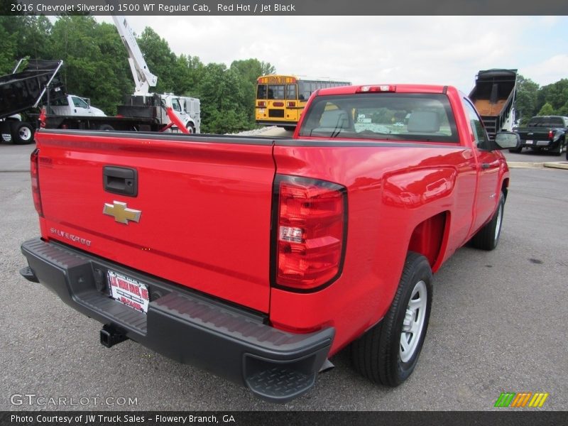 Red Hot / Jet Black 2016 Chevrolet Silverado 1500 WT Regular Cab