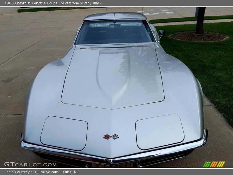 Silverstone Silver / Black 1968 Chevrolet Corvette Coupe