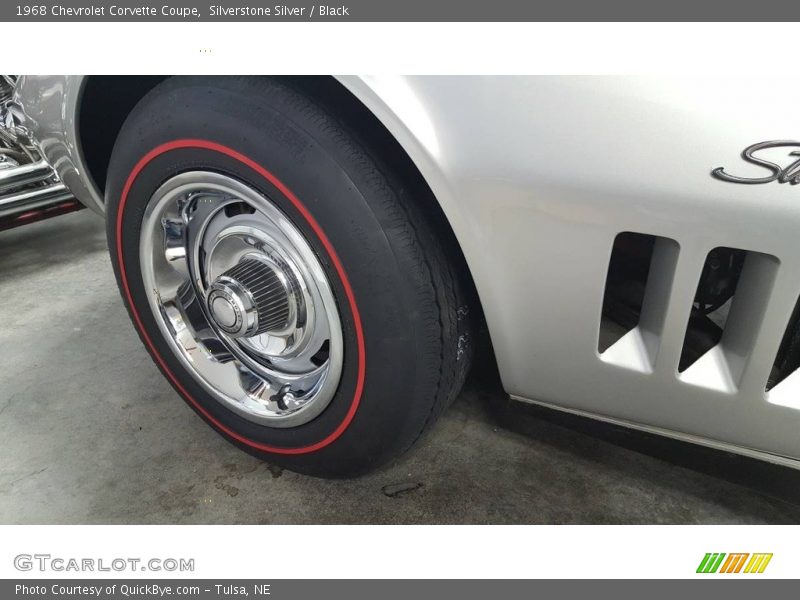 Silverstone Silver / Black 1968 Chevrolet Corvette Coupe