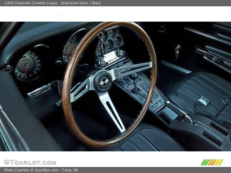 Silverstone Silver / Black 1968 Chevrolet Corvette Coupe