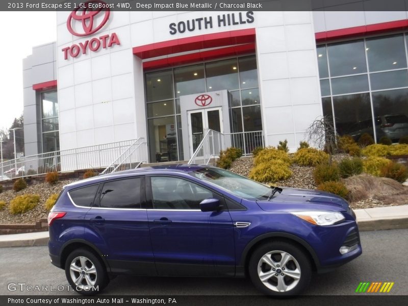 Deep Impact Blue Metallic / Charcoal Black 2013 Ford Escape SE 1.6L EcoBoost 4WD