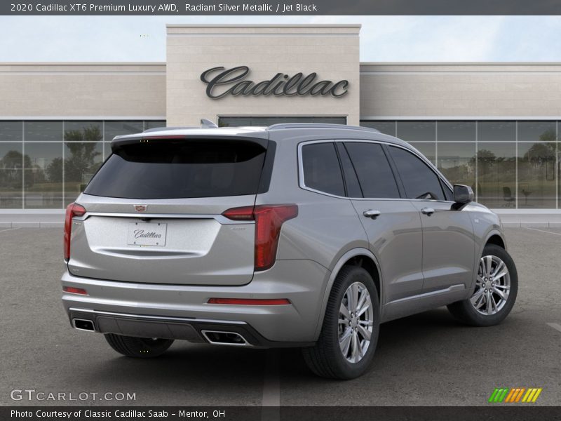 Radiant Silver Metallic / Jet Black 2020 Cadillac XT6 Premium Luxury AWD