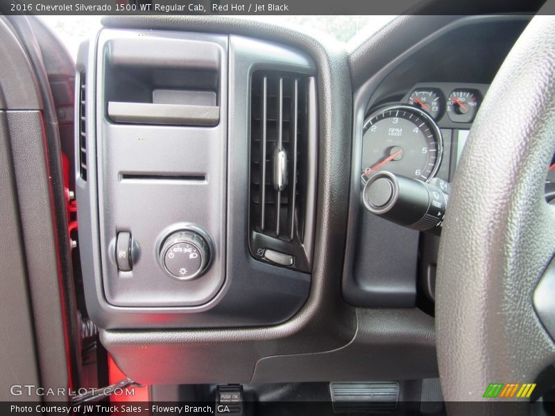 Red Hot / Jet Black 2016 Chevrolet Silverado 1500 WT Regular Cab