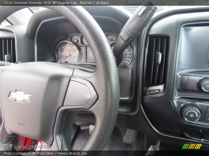 Red Hot / Jet Black 2016 Chevrolet Silverado 1500 WT Regular Cab