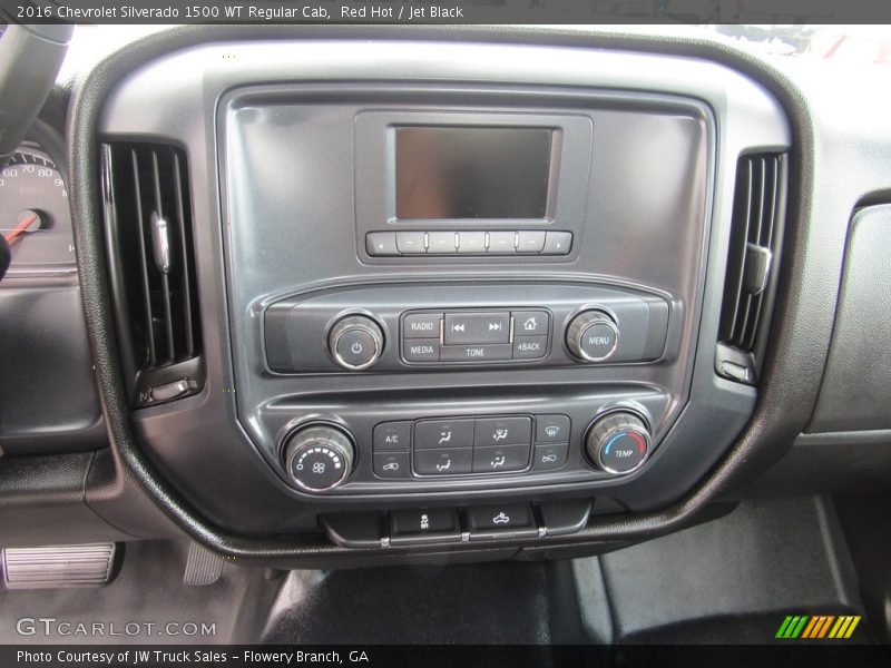 Red Hot / Jet Black 2016 Chevrolet Silverado 1500 WT Regular Cab