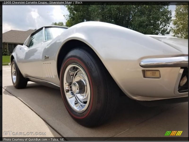 Silverstone Silver / Black 1968 Chevrolet Corvette Coupe