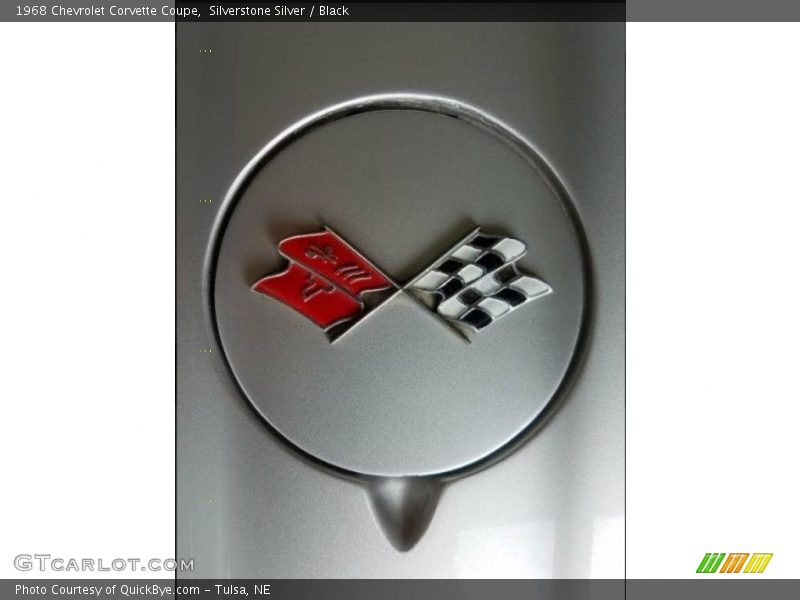Silverstone Silver / Black 1968 Chevrolet Corvette Coupe
