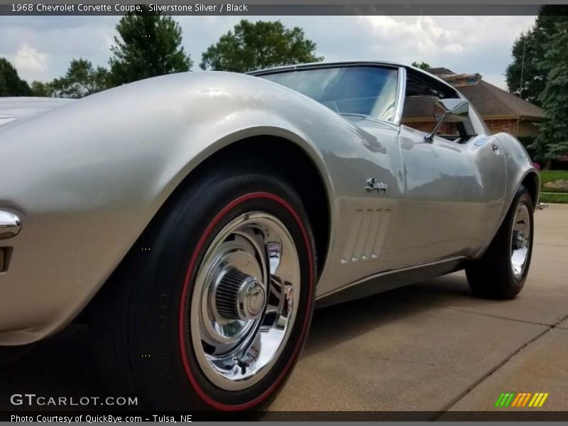 Silverstone Silver / Black 1968 Chevrolet Corvette Coupe