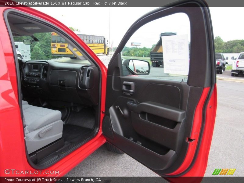 Red Hot / Jet Black 2016 Chevrolet Silverado 1500 WT Regular Cab