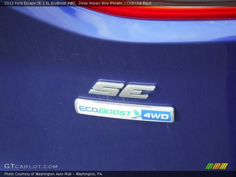 Deep Impact Blue Metallic / Charcoal Black 2013 Ford Escape SE 1.6L EcoBoost 4WD